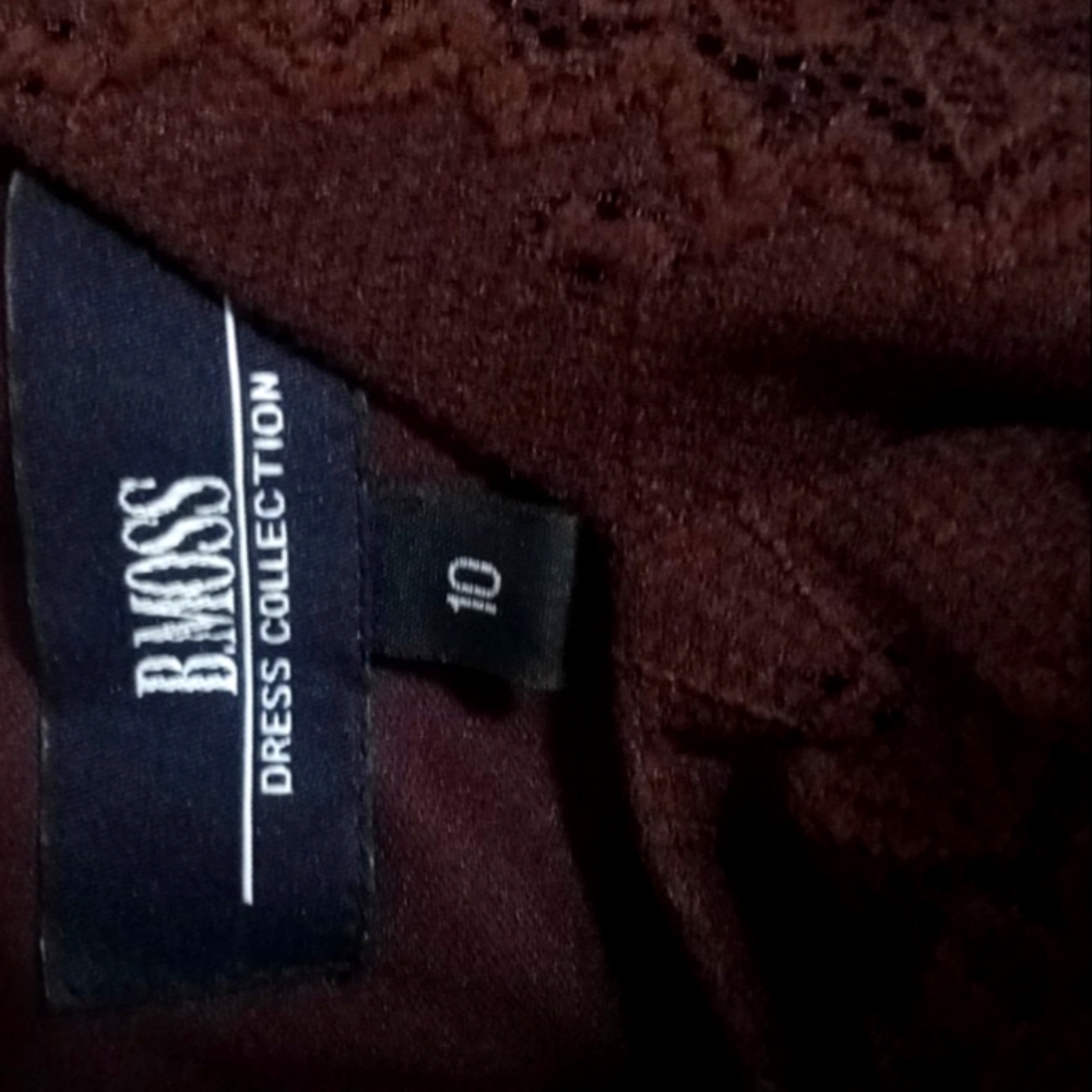 B.Moss brown lace dress 10